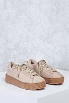 Forever21 Faux Suede Flatform Sneakers