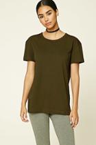 Forever21 Women's  Cotton Knit Tee
