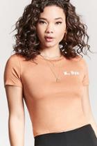Forever21 K Bye Slub Knit Tee