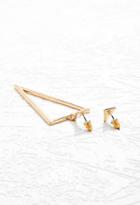 Forever21 Triangle Drop Earrings (gold)