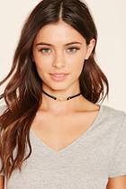 Forever21 Bar Charm Faux Leather Choker
