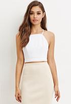 Forever21 Women's  Crisscross-back Cropped Cami