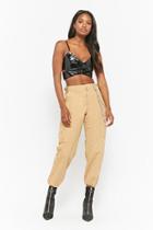 Forever21 Faux Patent Leather Crop Cami