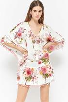 Forever21 Z&l Europe Floral Kaftan Dress