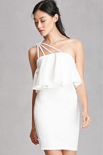 Forever21 Women's  Selfie Leslie Flounce Dress