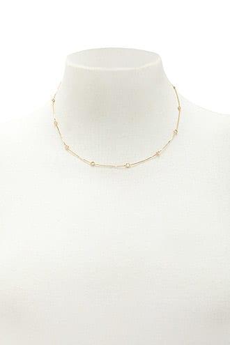 Forever21 Cz Station Necklace