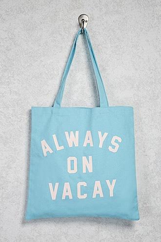 Forever21 Always On Vacay Graphic Tote