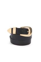 Forever21 Geo Faux Leather Belt