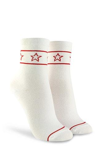 Forever21 Star Print Crew Socks