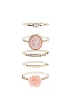 Forever21 Rose & Portrait Ring Set