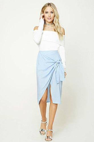 Forever21 Contemporary Pinstripe Skirt