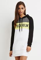 Forever21 Longline Stockholm Graphic Hoodie