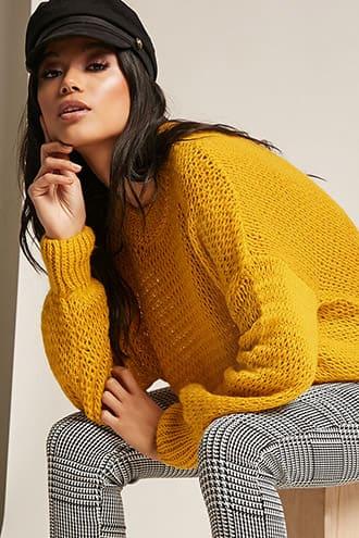 Forever21 Open-knit Top