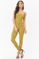 Forever21 Houndstooth Bodycon Jumpsuit