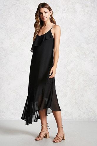 Forever21 Asymmetrical Flounce Dress