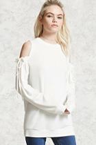 Forever21 Self-tie Open-shoulder Top