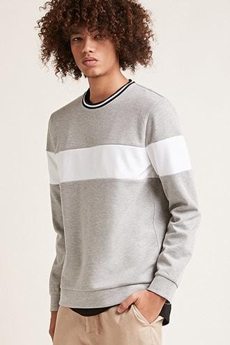 Forever21 Contrast Stripe Pullover