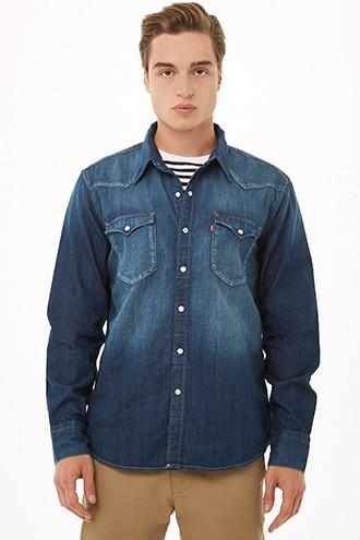 Forever21 Levis Barstow Western Denim Shirt