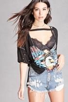 Forever21 California Graphic Cutout Tee