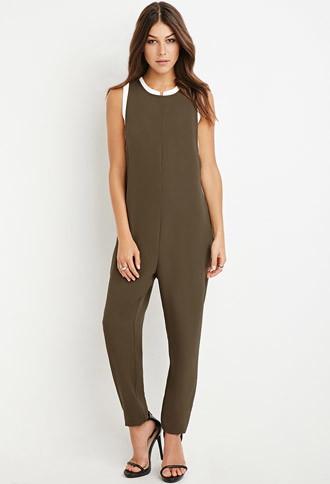 Love21 Racerback Crepe Jumpsuit