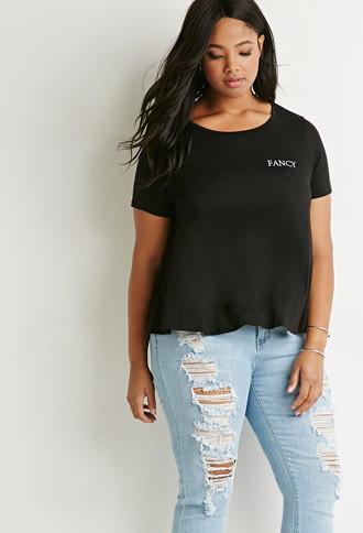 Forever21 Plus Fancy Graphic Tee