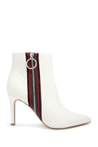 Forever21 Striped-trim Stiletto Booties