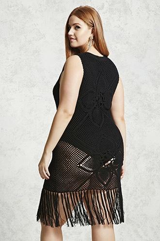 Forever21 Plus Size Tassled Mini Dress