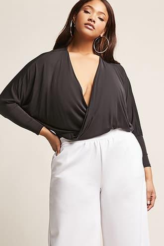 Forever21 Plus Size Surplice-front Top