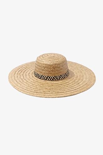 Forever21 Basketweave Boater Hat