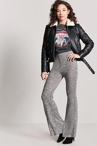 Forever21 Semi-sheer Flare Pants