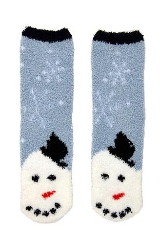 Forever21 Snowman Fuzzy Socks - 2 Pack