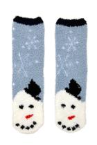 Forever21 Snowman Fuzzy Socks - 2 Pack