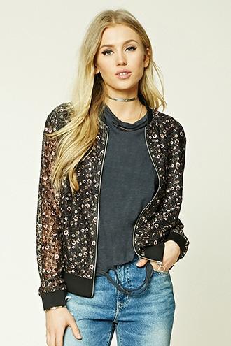 Forever21 Floral Lace Jacket