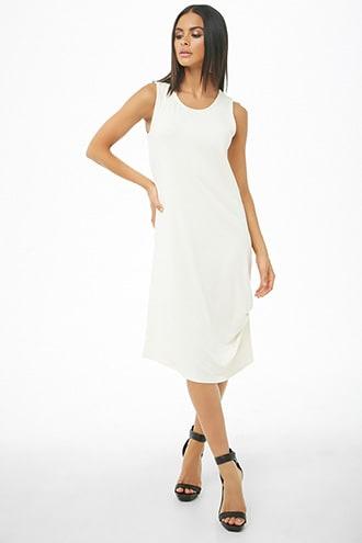 Forever21 Sleeveless Twist-hem Dress