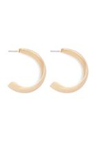 Forever21 High-polish Open Semi-hoop Earrings