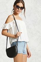 Forever21 Faux Leather Half Moon Bag