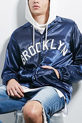 Forever21 Antler & Woods Satin Jacket