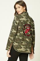 Forever21 Rolling Stones Camo Jacket