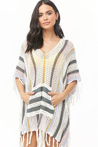 Forever21 Striped Swim Cover-up Dress