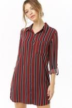 Forever21 Multicolor Striped Shirt Dress