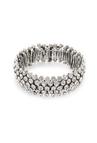 Forever21 Rhinestone Stretch Bracelet