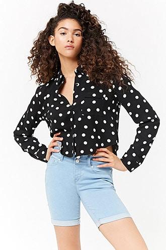 Forever21 Bermuda Push-up Denim Shorts