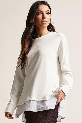 Forever21 French Terry Combo Top