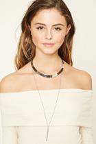 Forever21 Silver Collar Necklace Set