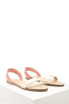 Forever21 Slingback Faux Leather Sandals
