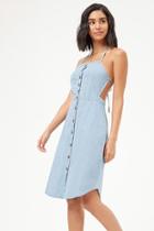 Forever21 Chambray Button-front Dress