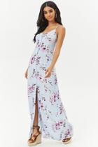 Forever21 Slit-front Floral Maxi Dress