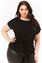 Forever21 Plus Size Sheeny Knotted Top