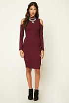 Forever21 Open-shoulder Midi Dress