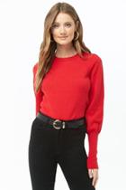 Forever21 Knit Balloon-sleeve Sweater